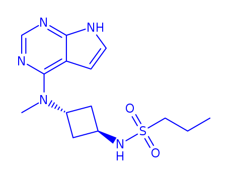 N-((1s,3s)-3-(methyl(7H-pyrrolo[2,3-d]pyrimidin-4-yl)amino)cyclobutyl)propane-1-sulfonamide